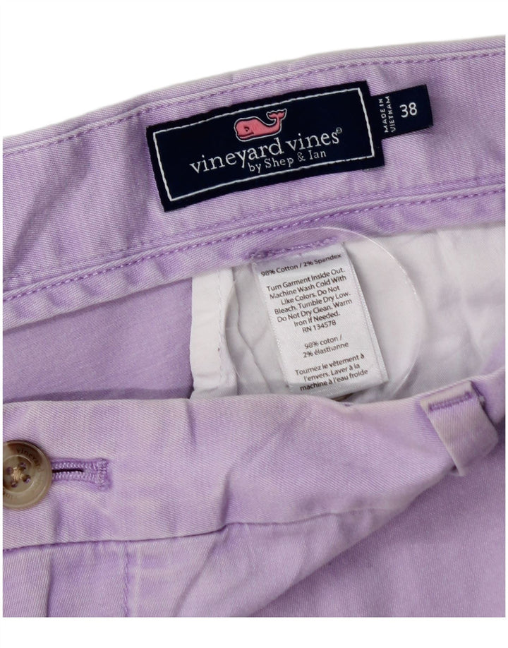 VINEYARD VINES Short Chino Homme W38 XL Violet Coton