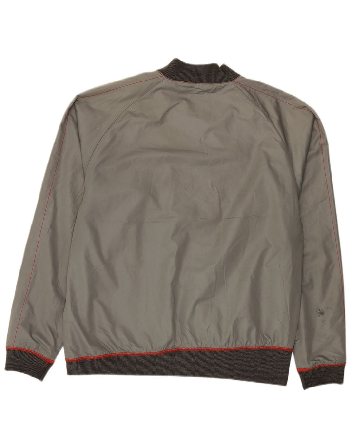 Puma Veste Bomber Homme UK 38 Gris Moyen Colorblock