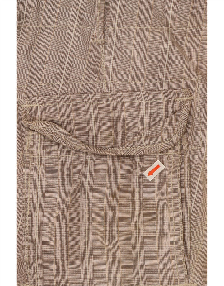 Scotch & Soda Short Cargo W32 Homme Gris Moyen à Carreaux en Coton
