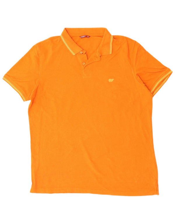 CARRERA Mens Polo Shirt XL Orange Cotton