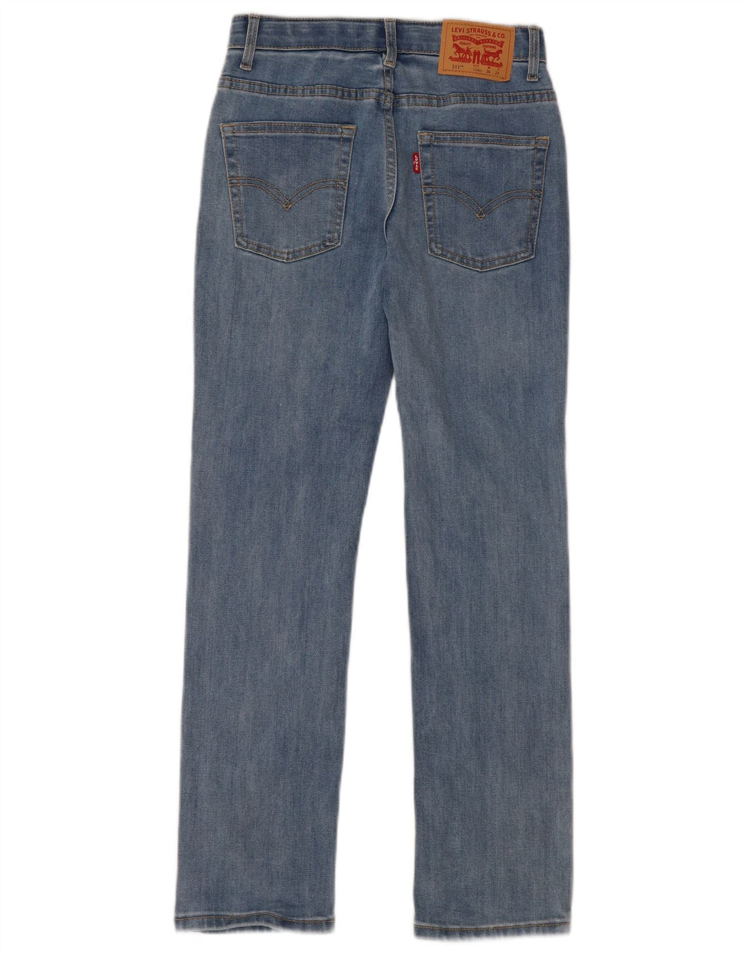 LEVI'S Jean slim vieilli 511 pour garçon 11-12 ans W26 L27 Bleu coton