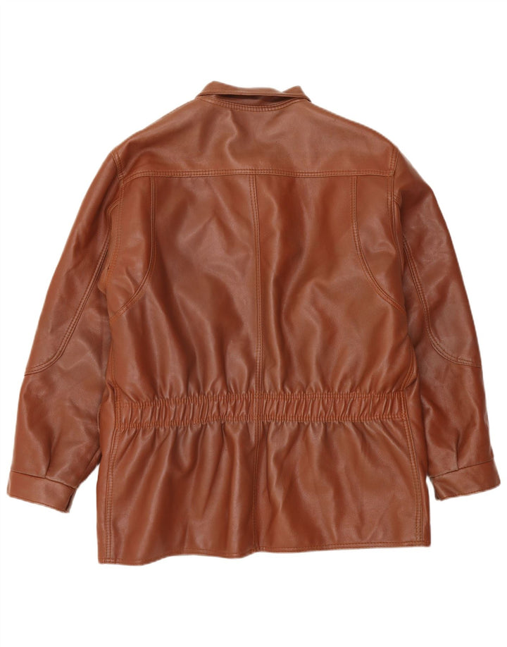 veste en cuir homme vintage UK 38 Brun moyen