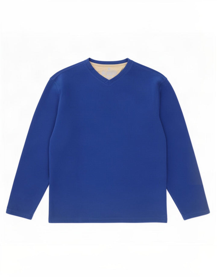 Marks & Spencer Pull Polaire Homme Bleu Moyen Polyester