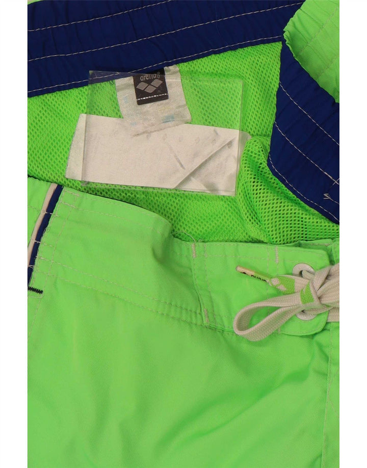 Arena Short de Bain Homme Vert Moyen Polyester