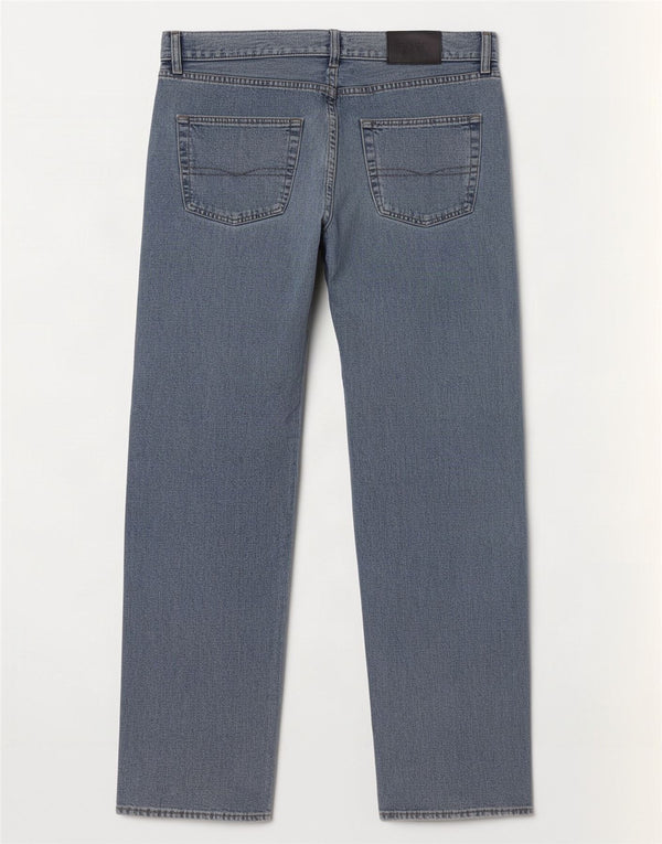 Hugo Boss Jean droit Arkansas W35 L32 bleu coton homme