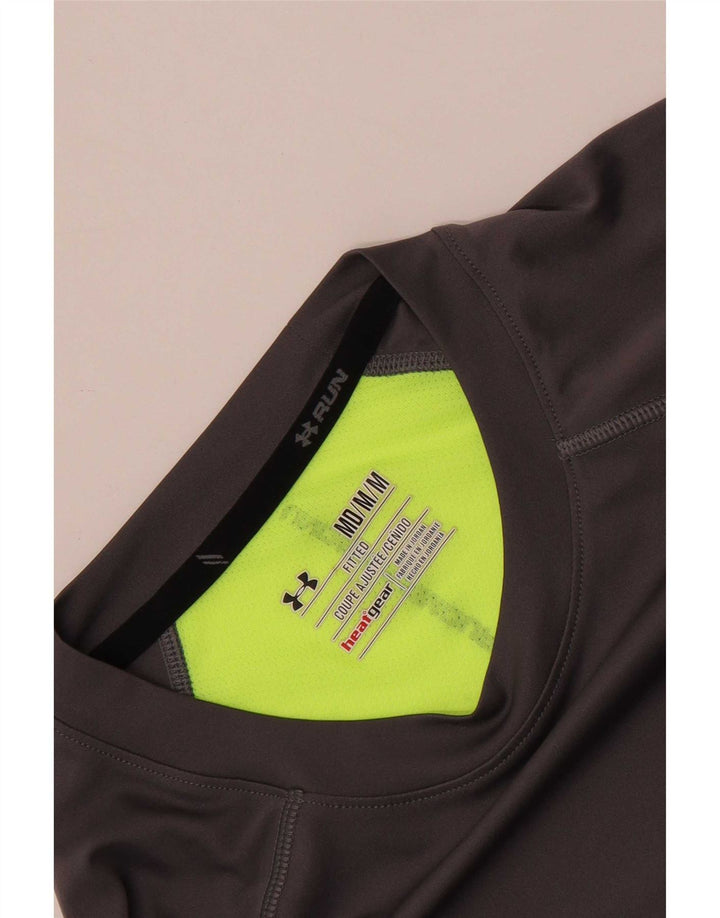 Under Armour Tee-Shirt Heat Gear Homme Gris Moyen Colourblock