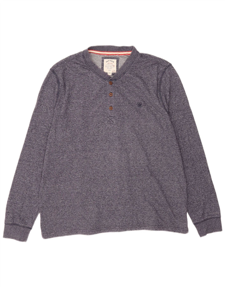 Fat Face Haut Homme Manches Longues 2XL Bleu Marine Coton