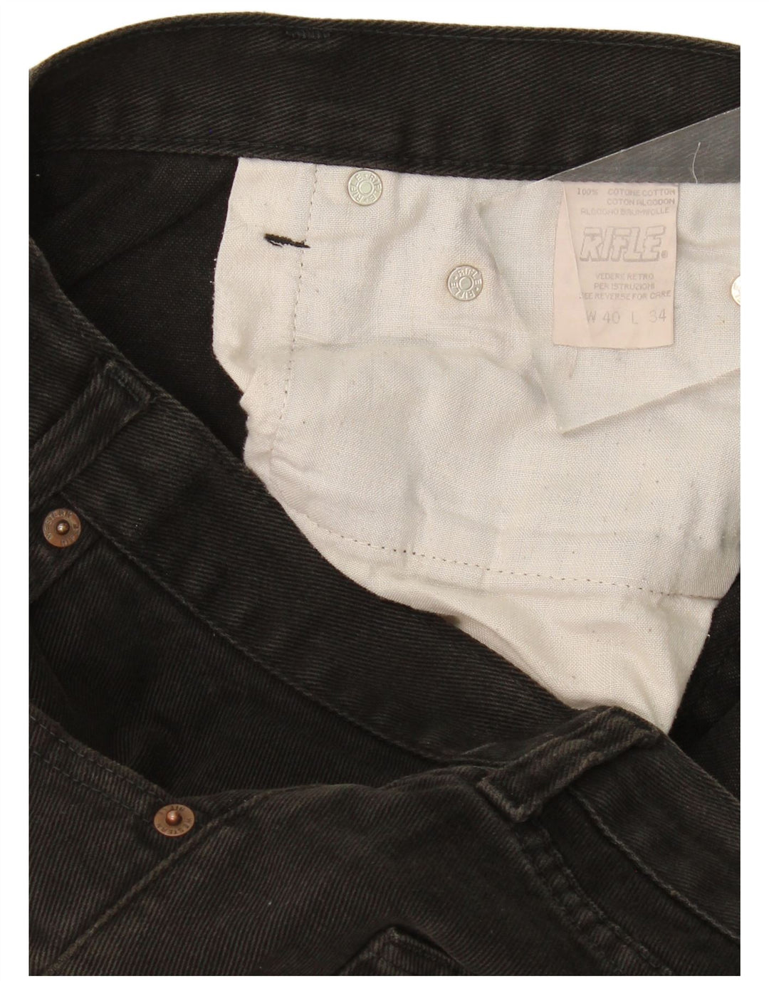 Jean droit homme Rifle W40 L31 coton noir