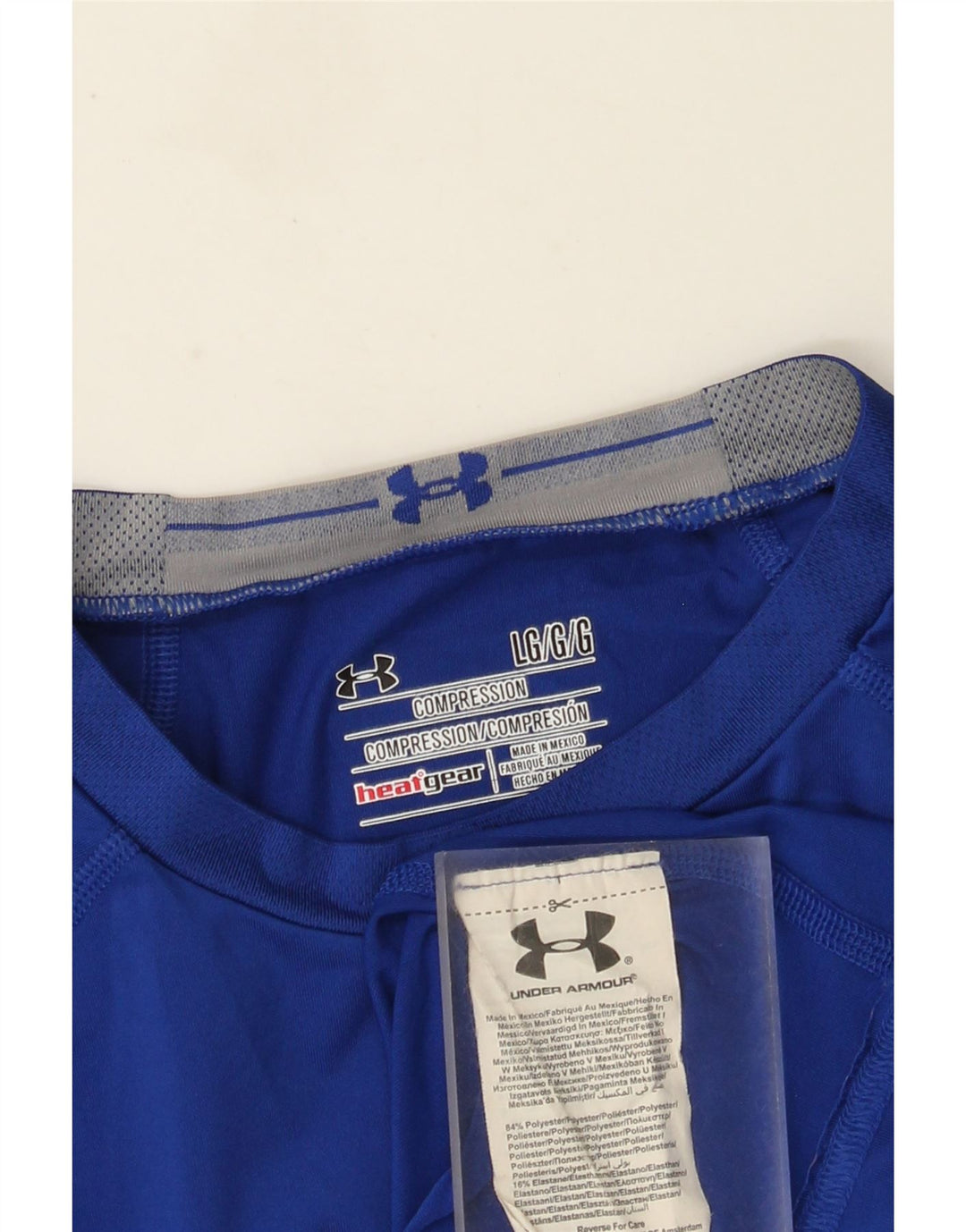 Under Armour Heat Gear Graphic Haut à manches longues pour homme Bleu Polyester