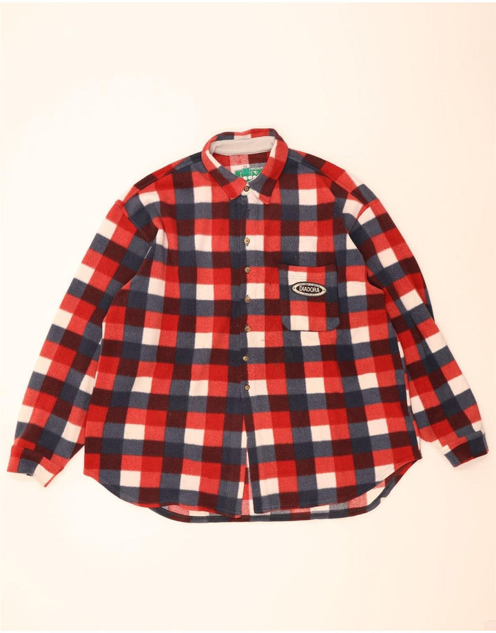 Diadora Chemise Polaire Homme IT 58 2XL Carreaux Rouges