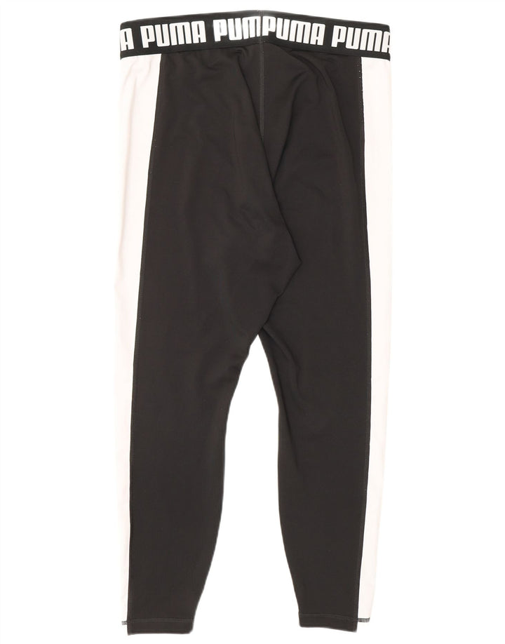 Puma Leggings graphiques pour femmes UK 16 Large Noir Polyester Sports