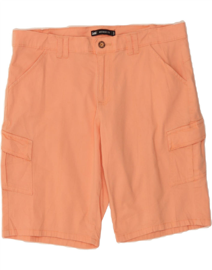 LEE Womens Mid Rise Cargo Shorts US 12 Large W36  Orange Cotton Vintage Lee and Second-Hand Lee from Messina Hembry 