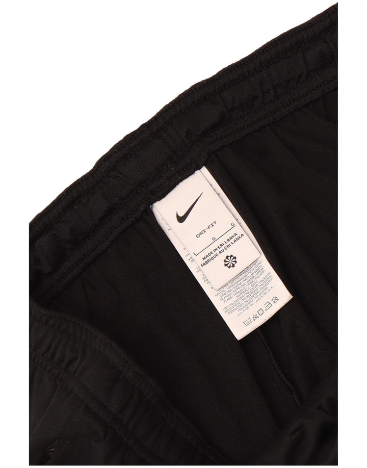 Nike Pantalon de survêtement Dri Fit pour homme Taille L en polyester color block noir