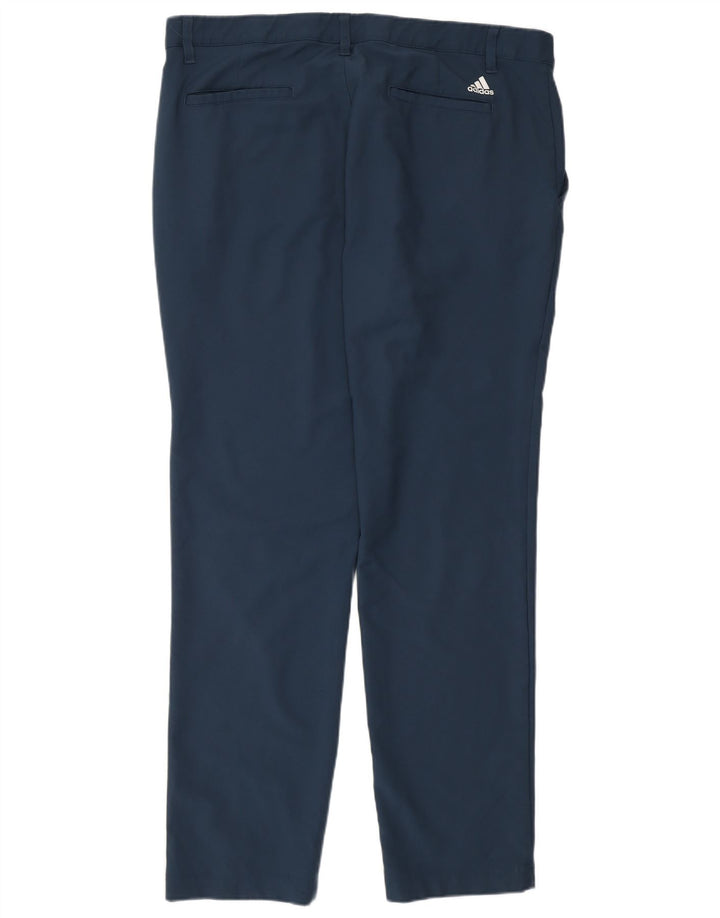 Adidas Pantalon Chino Slim Homme W36 L32 Bleu Marine Polyester