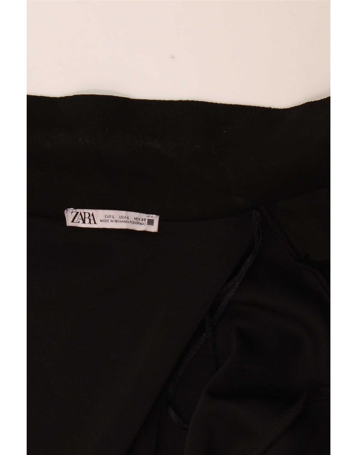 Zara Manteau ouvert pour femme UK 16 Large Noir