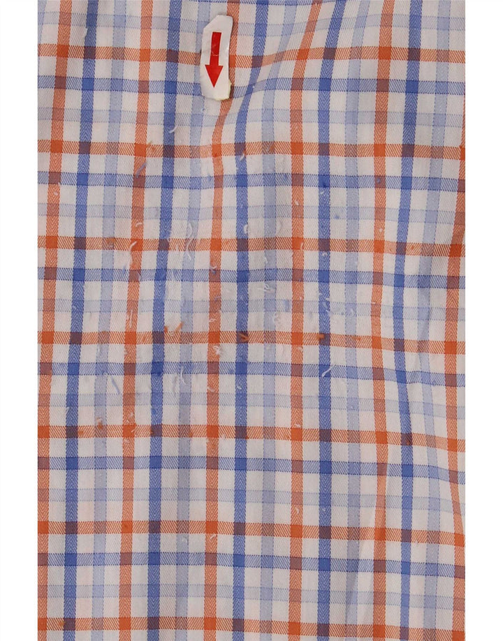 Chaps Chemise Homme Taille 16 1/2 Grand Coton à Carreaux Bleu