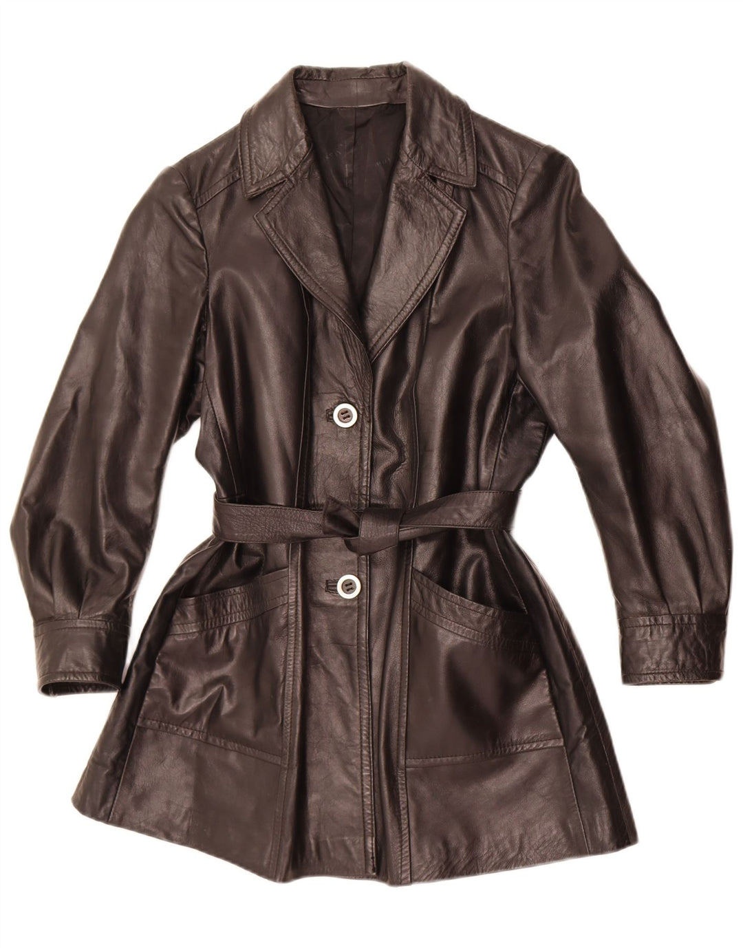 Maxime Manteau En Cuir Femme IT 48 XL Noir