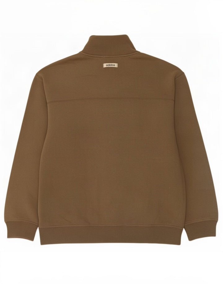 Adidas Veste de survêtement pour homme en coton kaki Taille L