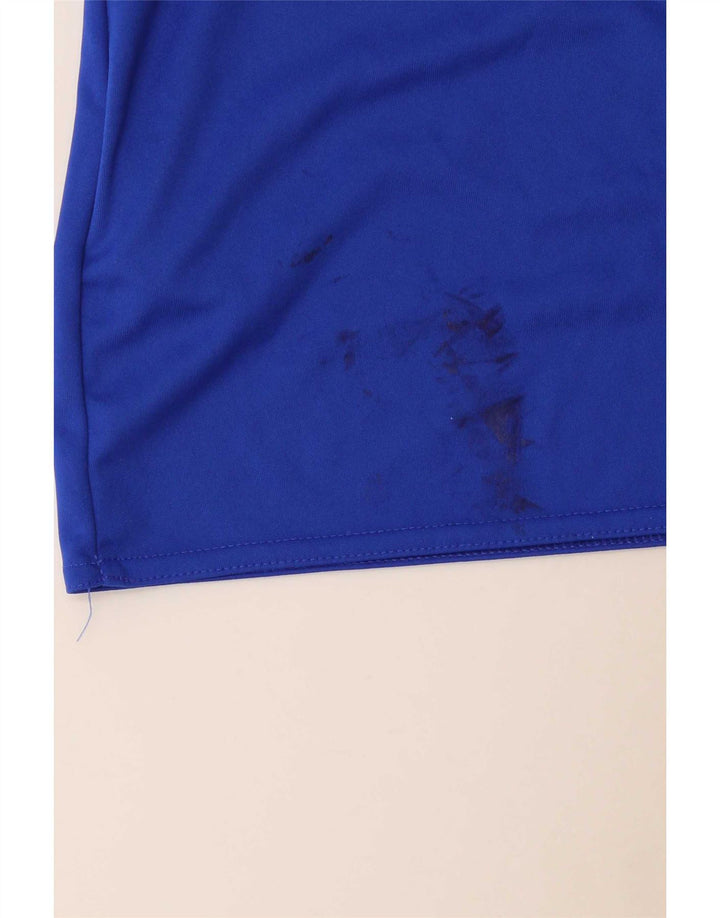 Adidas Hommes Climalite T-Shirt Haut Grand Bleu Polyester