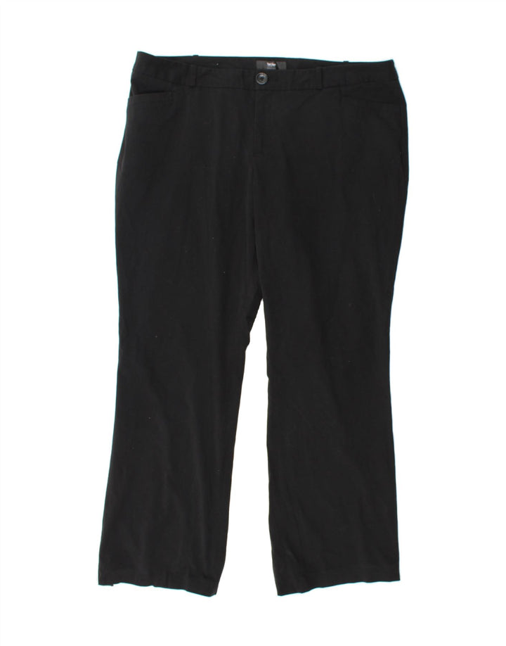 MOSSIMO Womens Straight Casual Trousers US 16 2XL W40 L30 Black Polyester Vintage Mossimo and Second-Hand Mossimo from Messina Hembry 