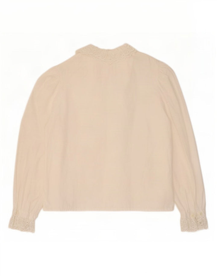 Tostmann Chemisier à volants sur le devant pour femme EU 44 XL Blanc Coton