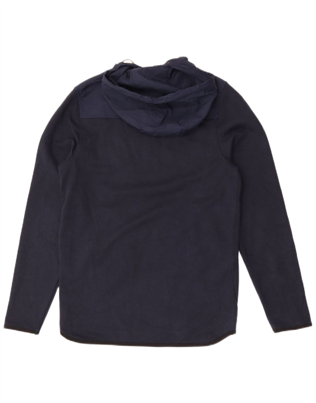 Jack & Jones Pull à capuche à col zippé pour homme Petit bleu marine Polyester