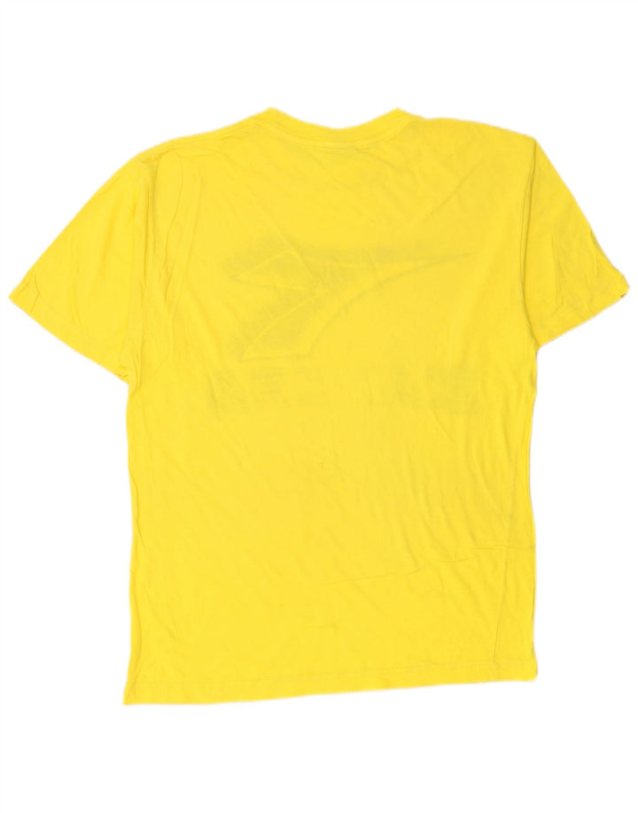 DIADORA T-Shirt Graphique Homme Jaune Moyen Coton