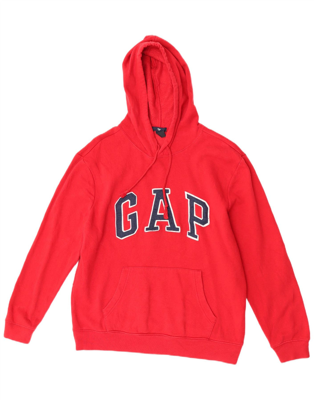 Gap Pull à capuche surdimensionné graphique pour femme UK 14 Rouge moyen Coton