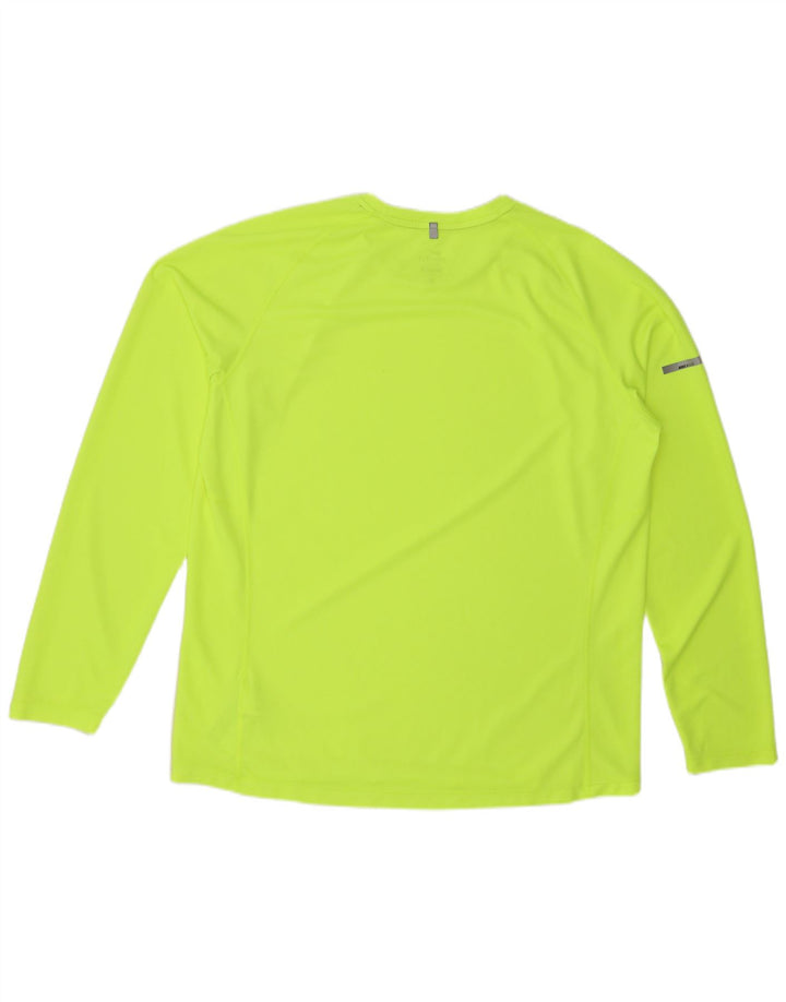 NIKE Haut Dri Fit à manches longues pour homme XL Vert Polyester