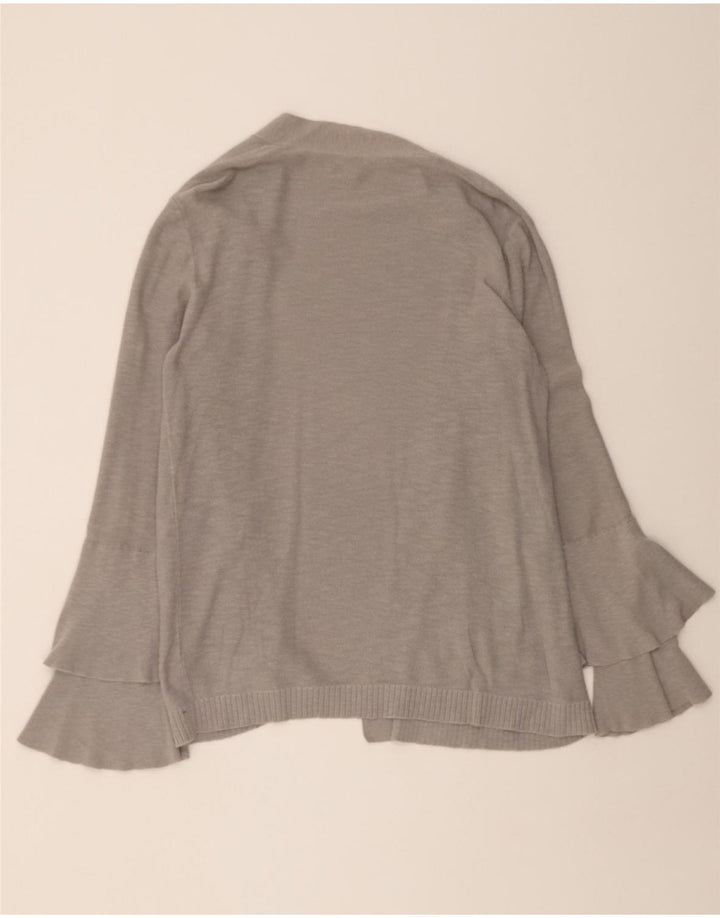 J. CREW Womens Open Cardigan Sweater UK 16 Large Grey Cotton Vintage J. Crew and Second-Hand J. Crew from Messina Hembry 