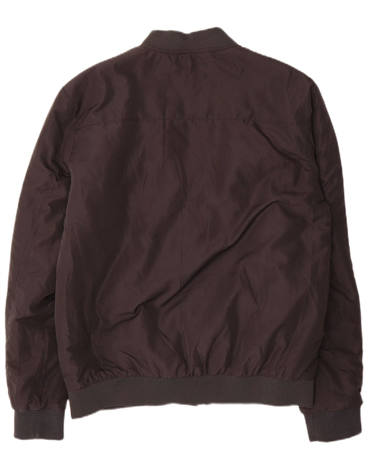 French Connection Veste Bomber Homme UK 40 Large Noir Polyester
