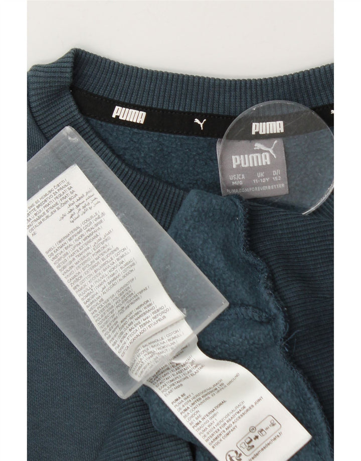 Puma Sweat-shirt graphique garçon 11-12 ans Bleu Coton