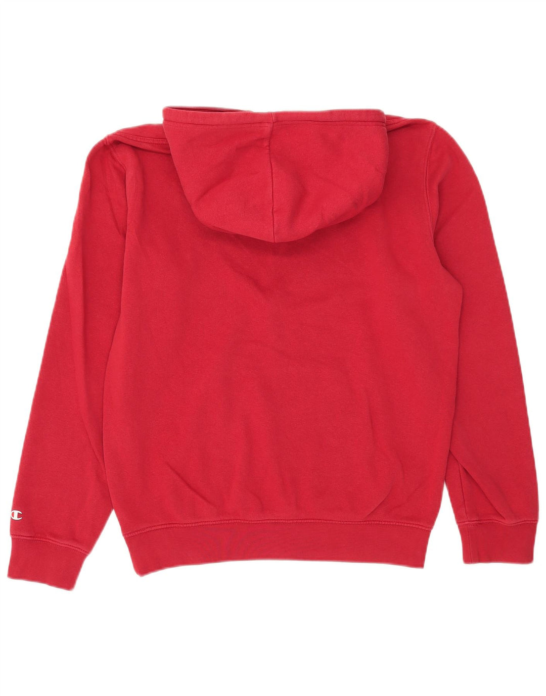 Champion Pull à Capuche Graphique Homme Rouge Moyen Coton