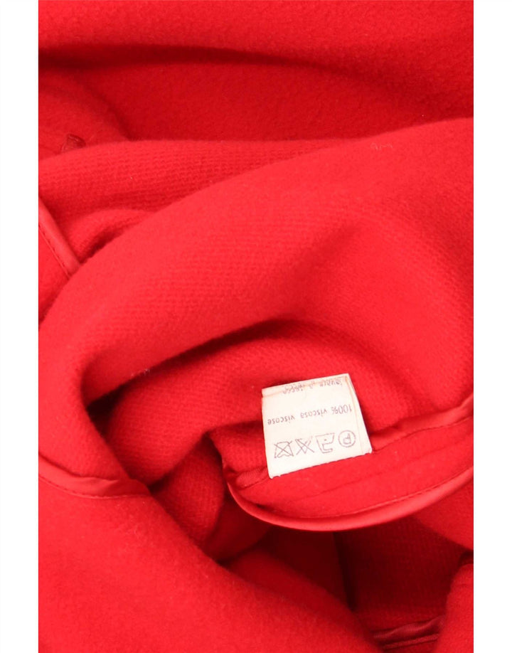 Marika Blu Manteau portefeuille militaire coupe ample pour femme IT 42 Rouge moyen Designer