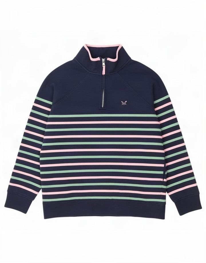 Crew Clothing Sweat-shirt surdimensionné pour femme UK 8 Small Bleu marine