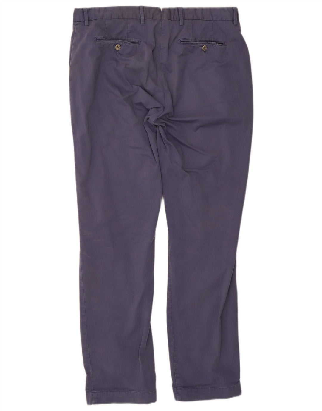 Hackett Pantalon de Costume Droit Homme W36 L32 Bleu Marine Coton