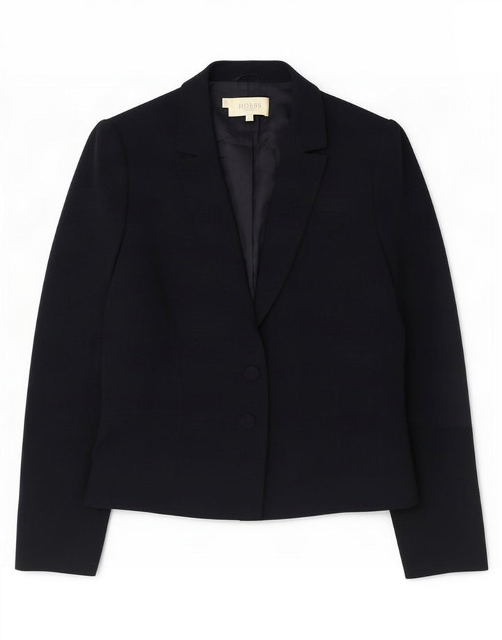 Hobbs Veste Blazer 2 Boutons Femme UK 14 Grand Bleu Marine Polyester