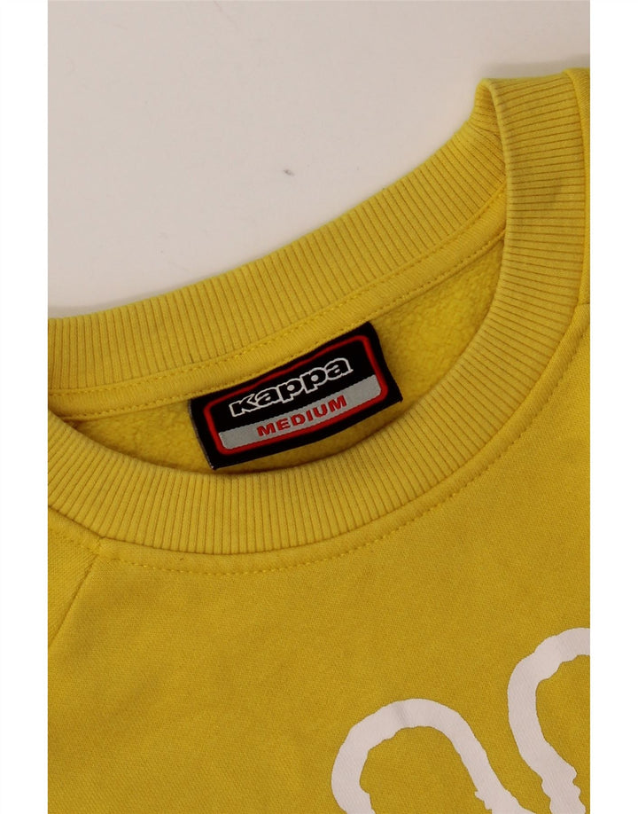 Kappa Sweat-Shirt Graphique Homme Jaune Moyen