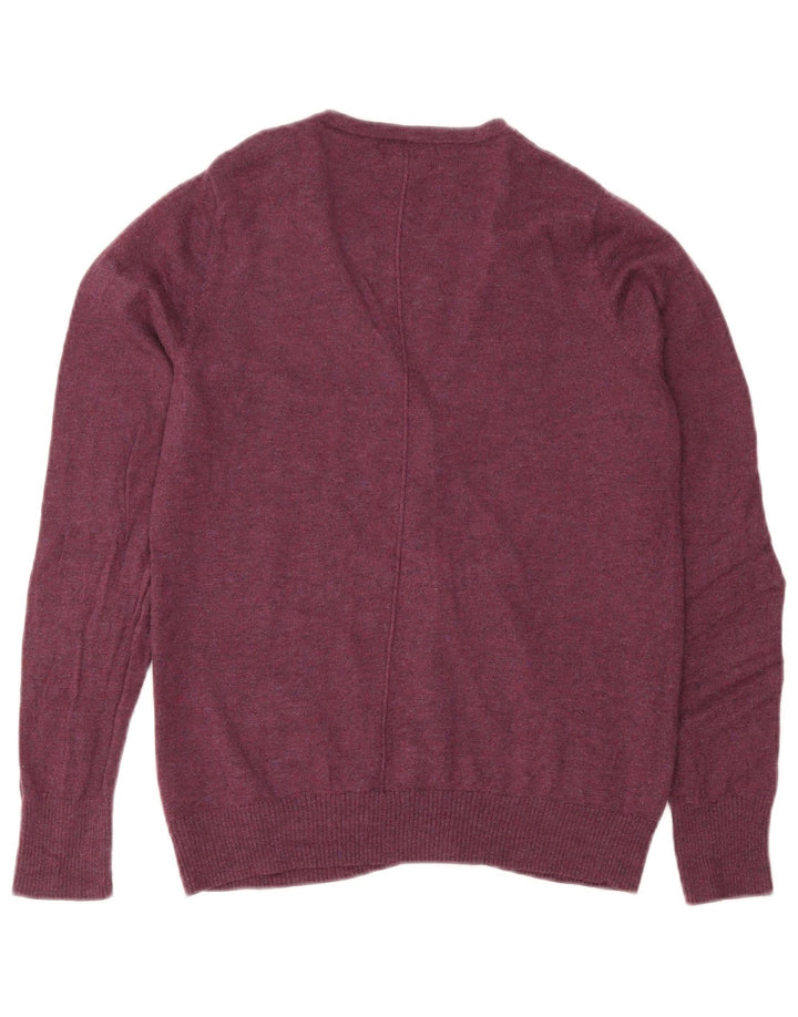 Fat Face Cardigan pour femme en laine bordeaux moyen UK 12