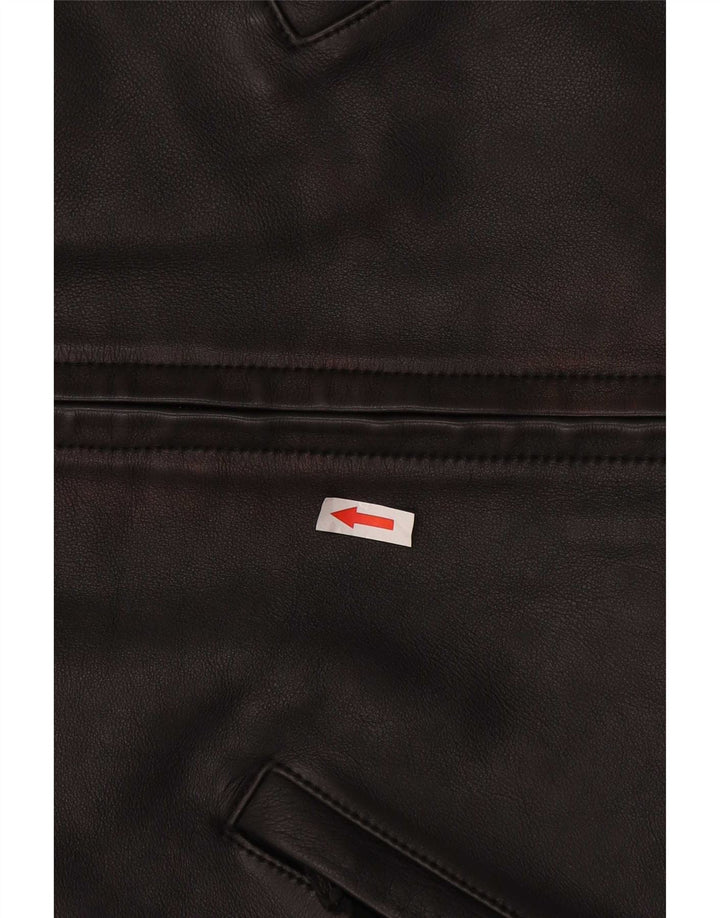 Hein Gericke Veste de motard en cuir pour homme UK 38 Medium Black Colourblock