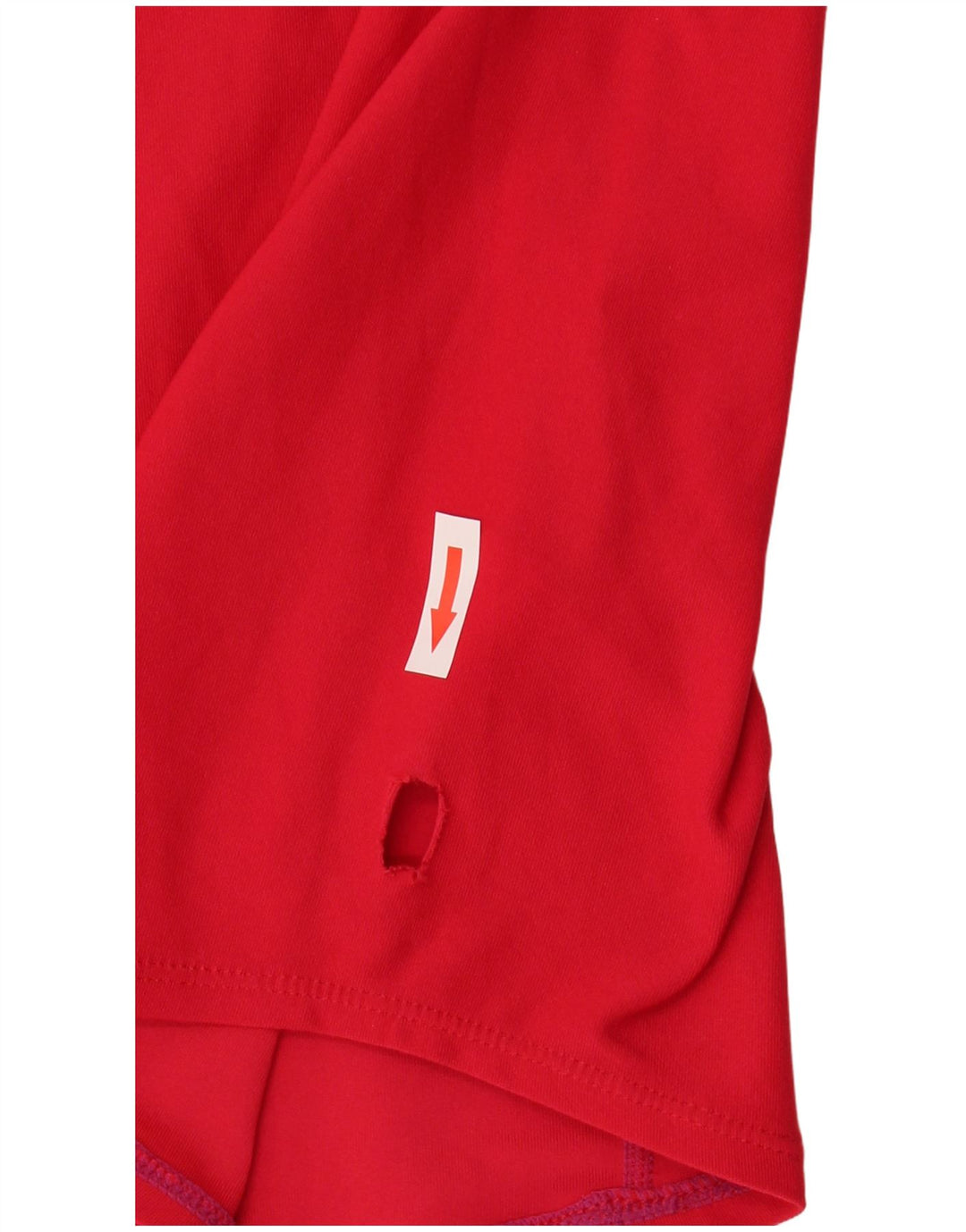 Nike T-Shirt Homme UK 39/41 Rouge Moyen Polyester Colorblock