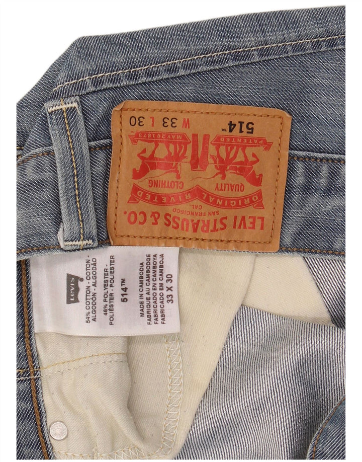 Levi's Jean Droit 514 Homme Bleu W33 L30 Coton