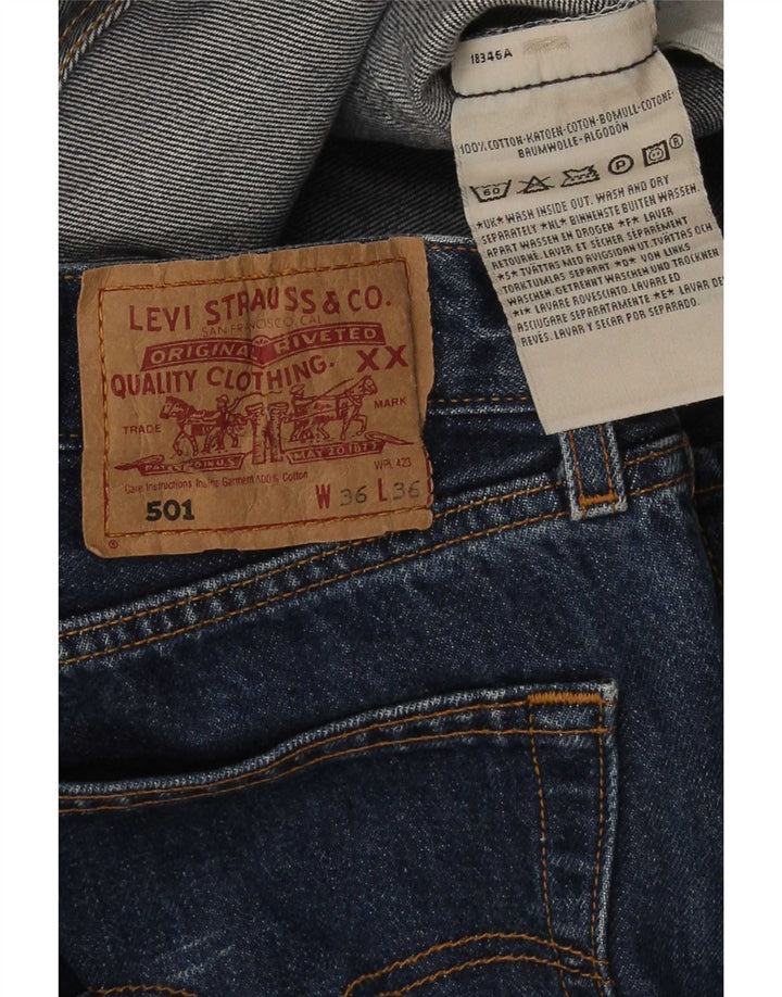 Levi's Jean Droit 501 Homme Bleu W36 L32 Coton