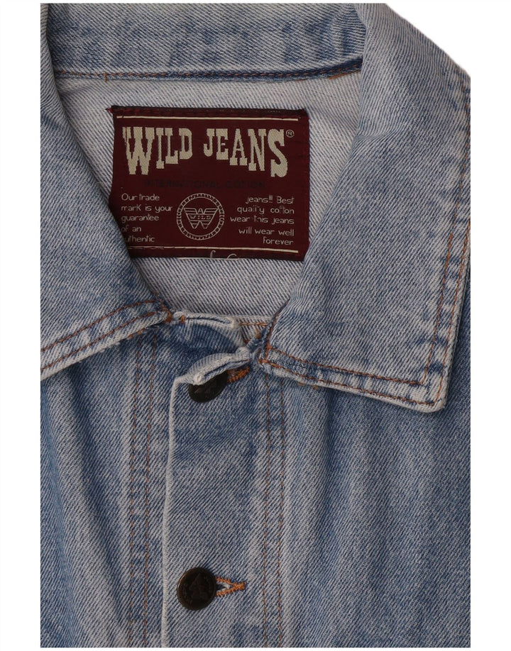 Wild Jeans Veste en jean pour homme UK 38 Bleu moyen