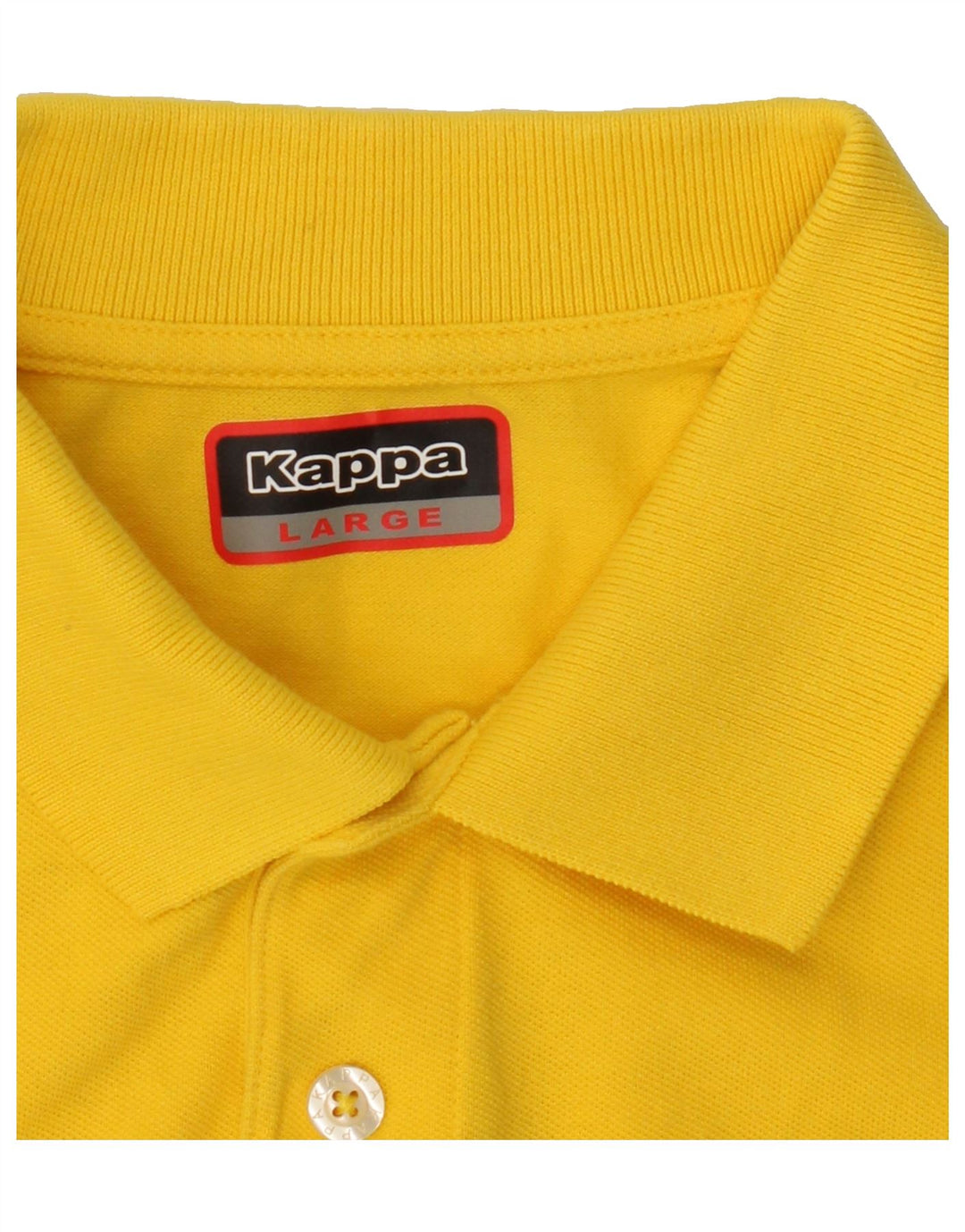 KAPPA Mens Polo Shirt Large Yellow Cotton Vintage Kappa and Second-Hand Kappa from Messina Hembry 