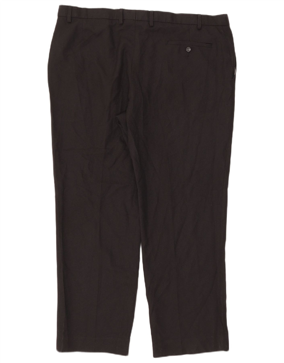 Marks & Spencer Pantalon de costume droit pour homme W42 L31 Noir Polyester