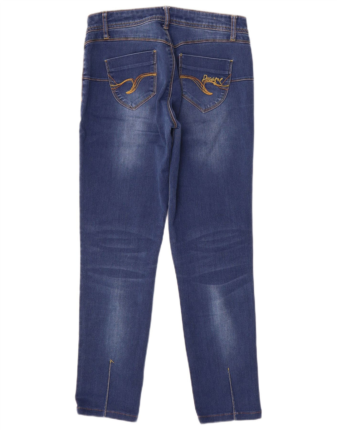 DESIGUAL Femme Jean Slim W28 L27 Bleu