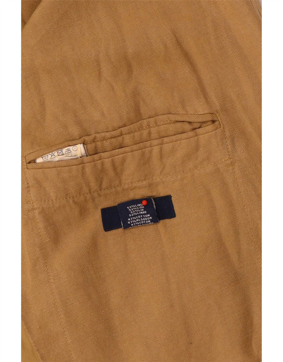 Gant Veste Blazer 2 Boutons Homme IT 50 Large Marron Lin