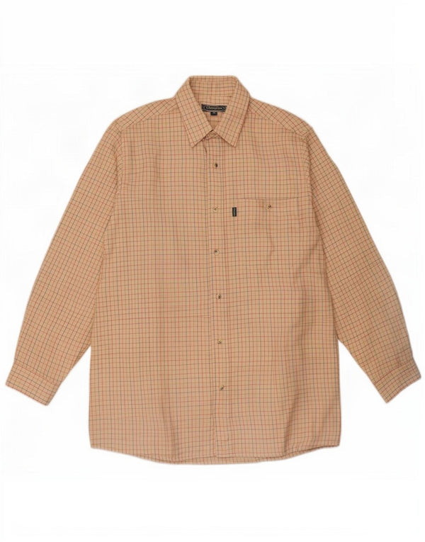 Champion Chemise Homme Beige Moyen Carreaux Polyester