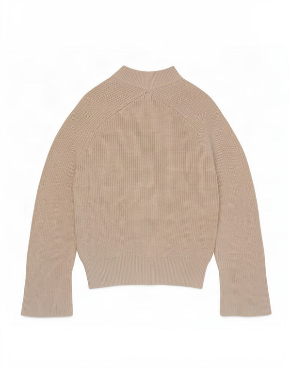 Calvin Klein Jeans Pull ample à col roulé pour femme UK 6 XS Beig